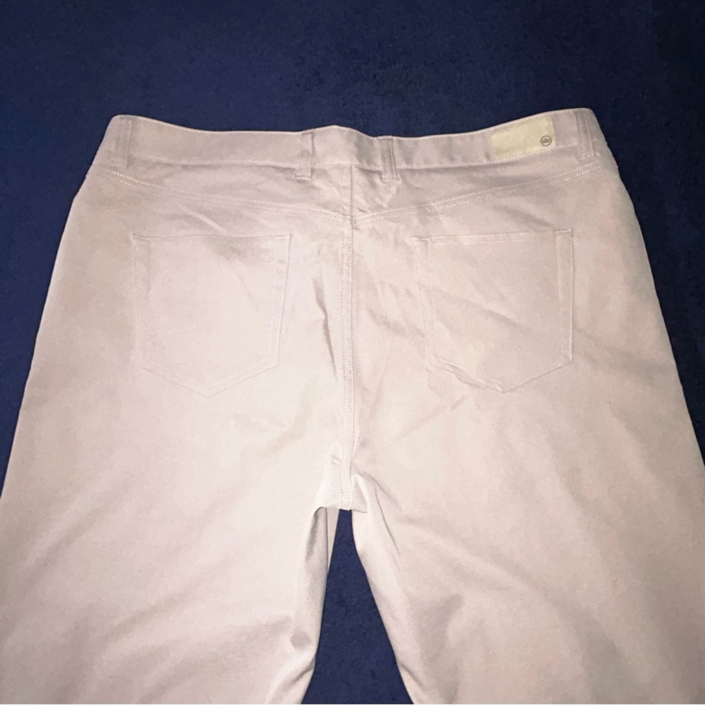 Peter Millar Golf Pants Casual Chino Men's 40x30 Flat Front Beige Khaki Tan 8524 - Picture 15 of 16